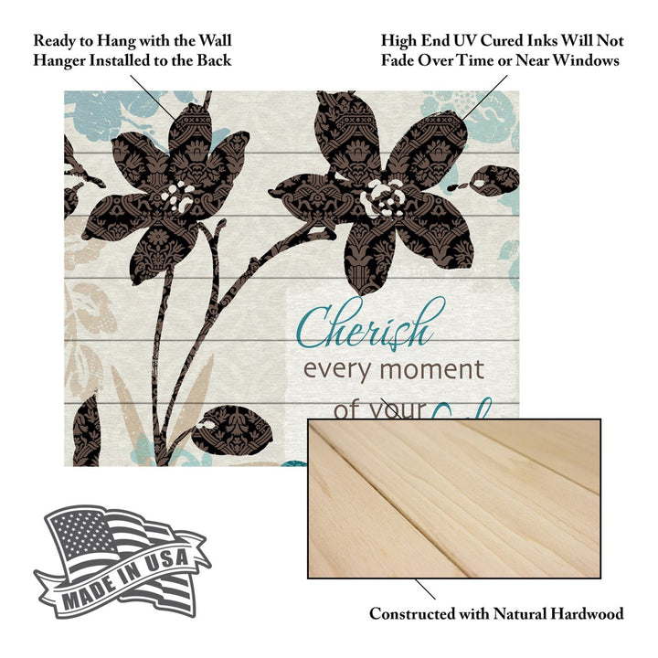 Wooden Slat Art 18 x 22 Inches Titled Botanical Touch Quote I Ready to Hang  Picture Image 5