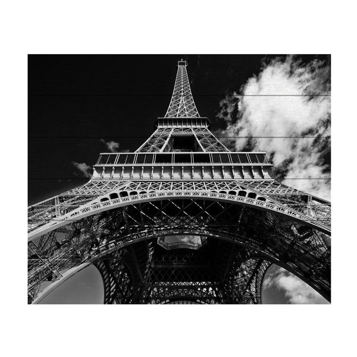 Wooden Slat Art 18 x 22 Inches Titled Paris Eiffel Tower 1 Ready to Hang Picture Image 2