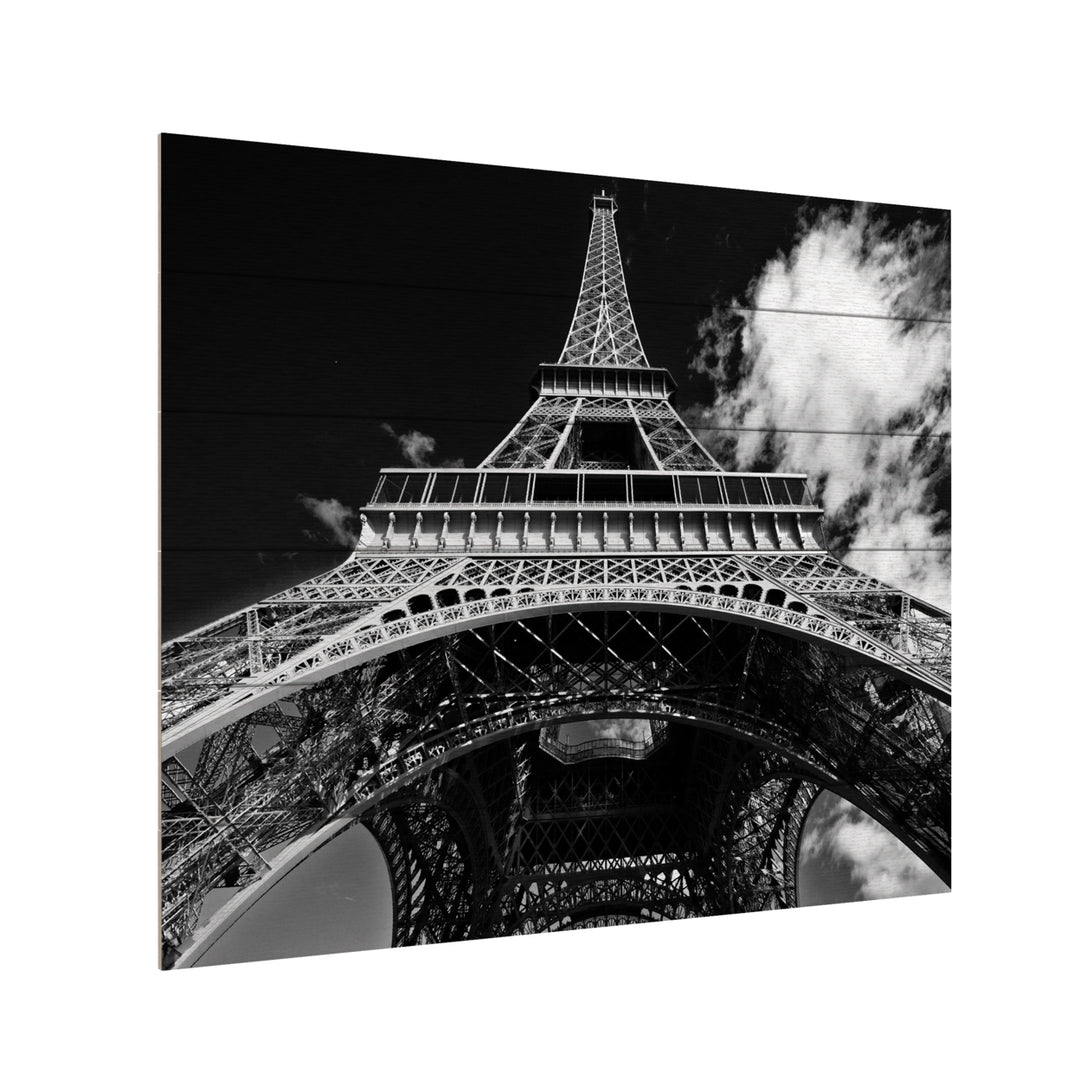 Wooden Slat Art 18 x 22 Inches Titled Paris Eiffel Tower 1 Ready to Hang Picture Image 3