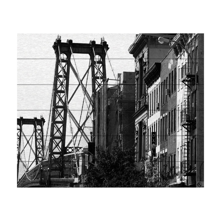 Wooden Slat Art 18 x 22 Inches Titled Williamsburg Bridge Ready to Hang Picture Image 2