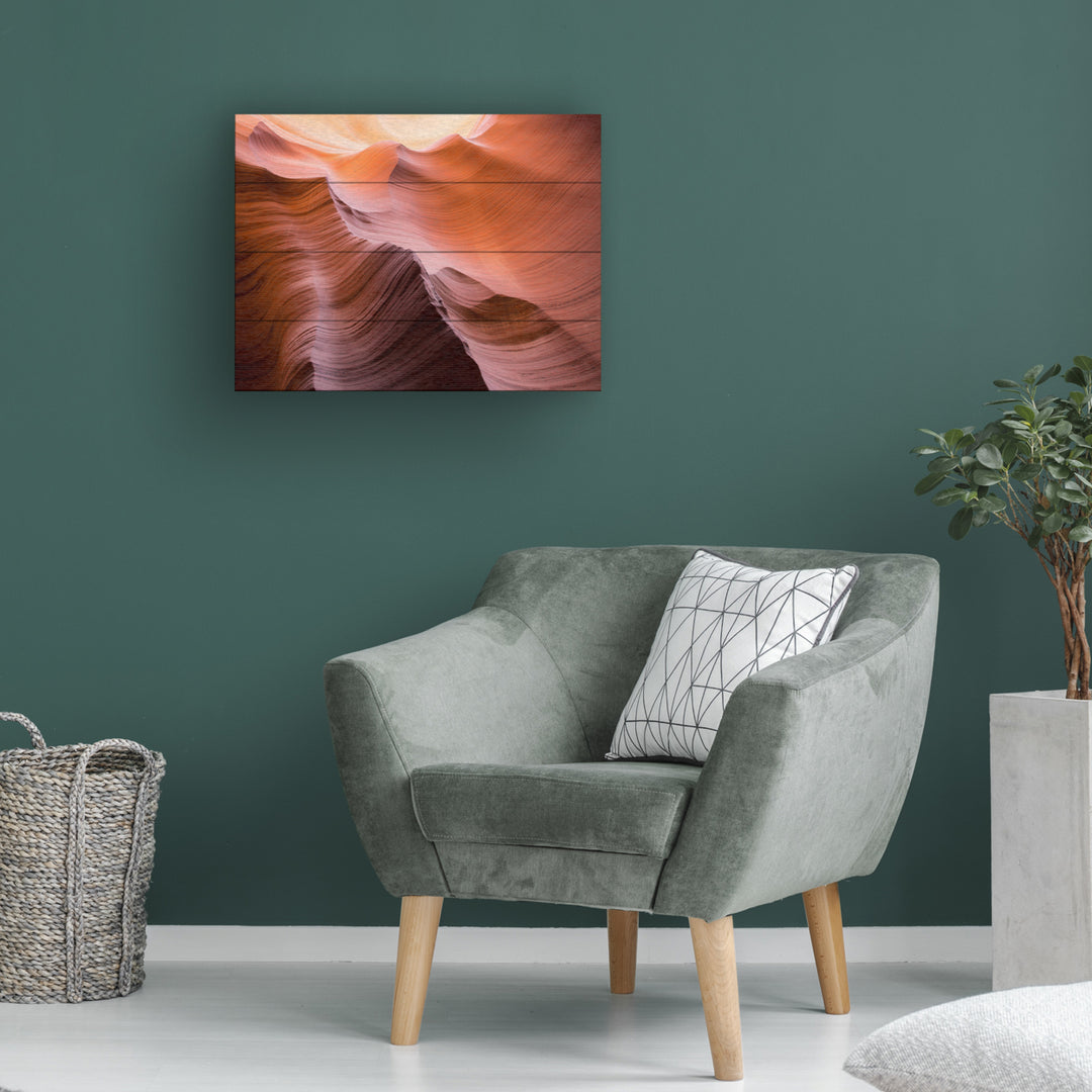 Wall Art 12 x 16 Inches Titled Smooth II Ready to Hang Printed on Wooden Planks Image 1