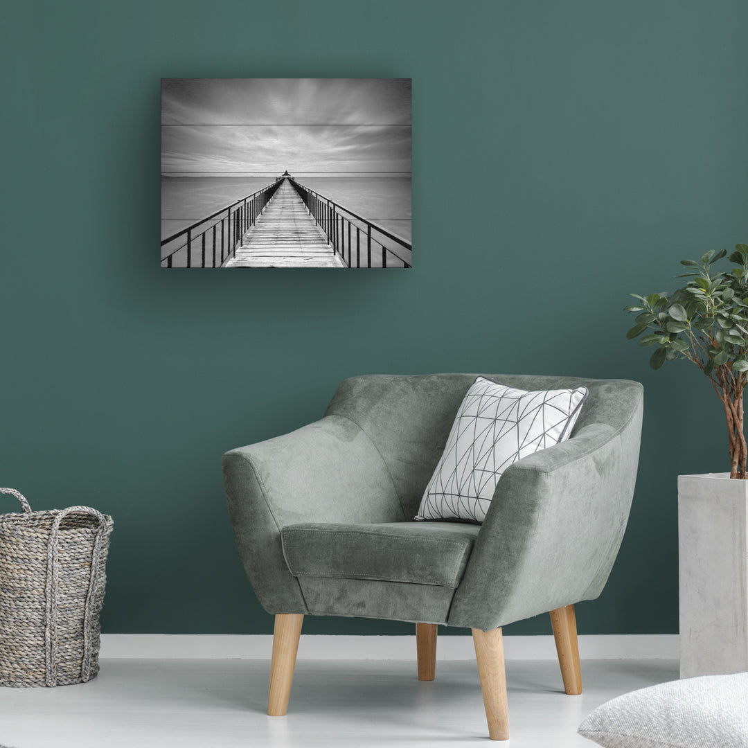 Wall Art 12 x 16 Inches Titled Withstand Ready to Hang Printed on Wooden Planks Image 1