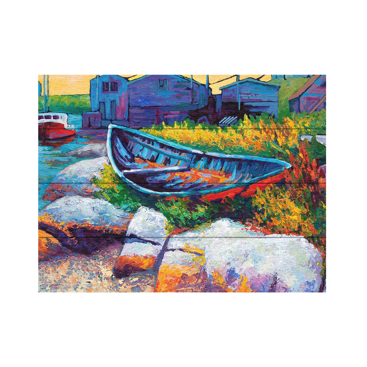 Wall Art 12 x 16 Inches Titled Judy East Coast Boat Faa Ready to Hang Printed on Wooden Planks Image 2