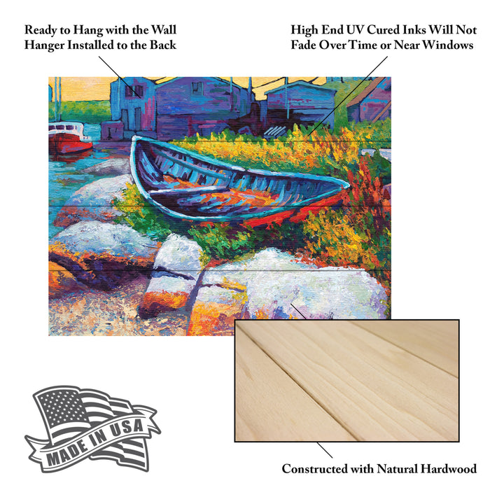 Wall Art 12 x 16 Inches Titled Judy East Coast Boat Faa Ready to Hang Printed on Wooden Planks Image 5