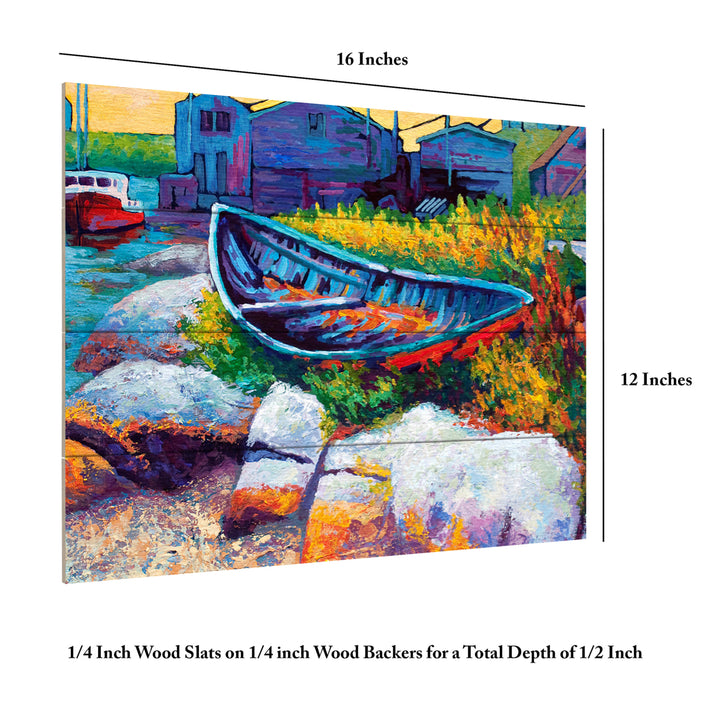 Wall Art 12 x 16 Inches Titled Judy East Coast Boat Faa Ready to Hang Printed on Wooden Planks Image 6