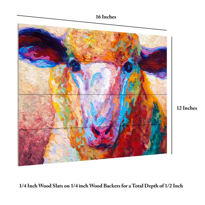 Wall Art 12 x 16 Inches Titled Dorset Ewe Ready to Hang Printed on Wooden Planks Image 6