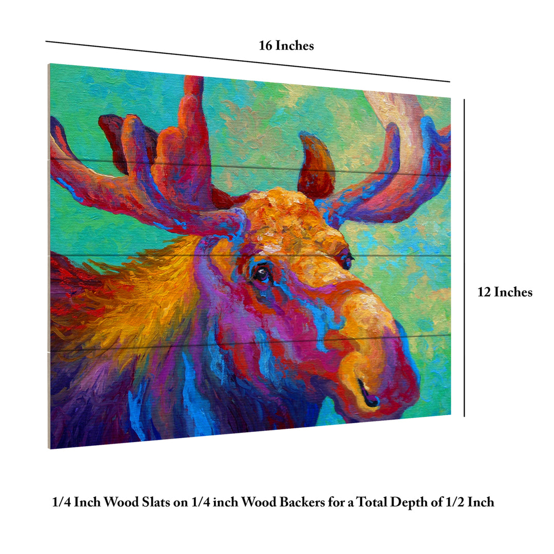 Wall Art 12 x 16 Inches Titled Velvet Shadows Ready to Hang Printed on Wooden Planks Image 6