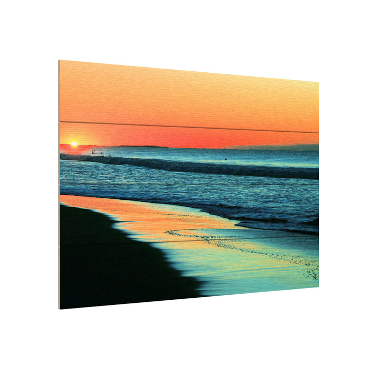 Wall Art 12 x 16 Inches Titled Good Morning Sunshine Ready to Hang Printed on Wooden Planks Image 3