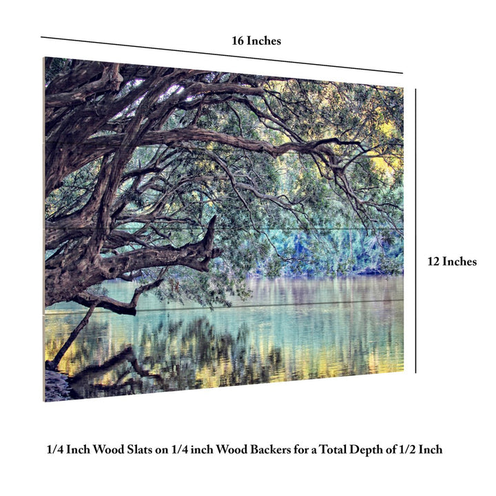 Wall Art 12 x 16 Inches Titled A Place to Dream Ready to Hang Printed on Wooden Planks Image 6