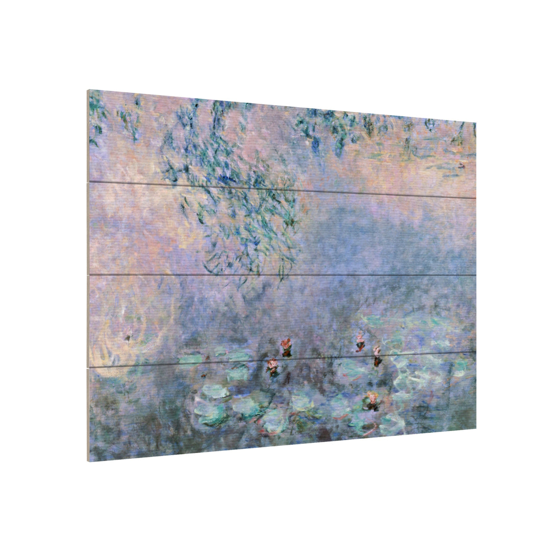 Wall Art 12 x 16 Inches Titled Water Lilies 1914-22 Ready to Hang Printed on Wooden Planks Image 3