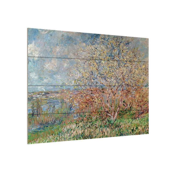 Wall Art 12 x 16 Inches Titled Spring 1880 Ready to Hang Printed on Wooden Planks Image 3
