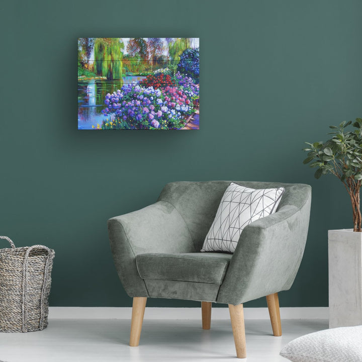 Wall Art 12 x 16 Inches Titled Promise of Spring Ready to Hang Printed on Wooden Planks Image 1