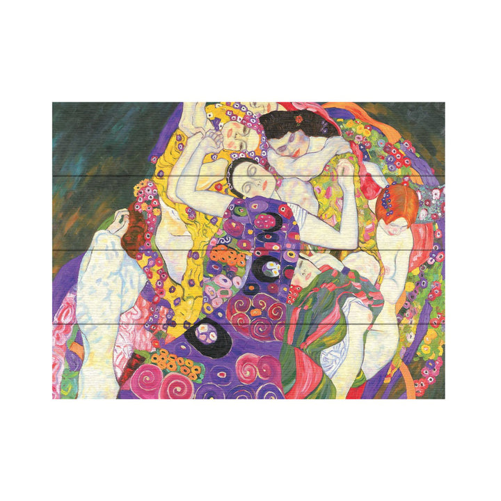 Wall Art 12 x 16 Inches Titled Virgins Ready to Hang Printed on Wooden Planks Image 2