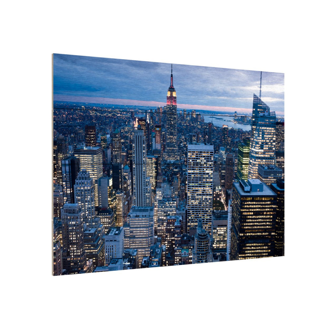 Wall Art 12 x 16 Inches Titled  York City, NY Ready to Hang Printed on Wooden Planks Image 3