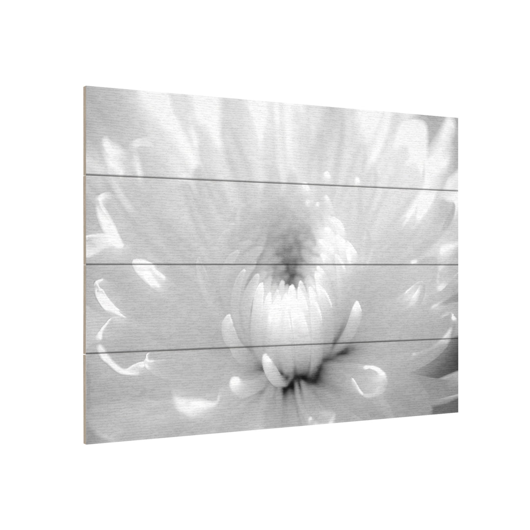 Wall Art 12 x 16 Inches Titled Infrared Flower 2 Ready to Hang Printed on Wooden Planks Image 3