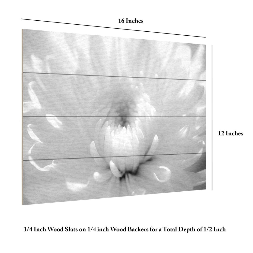 Wall Art 12 x 16 Inches Titled Infrared Flower 2 Ready to Hang Printed on Wooden Planks Image 6