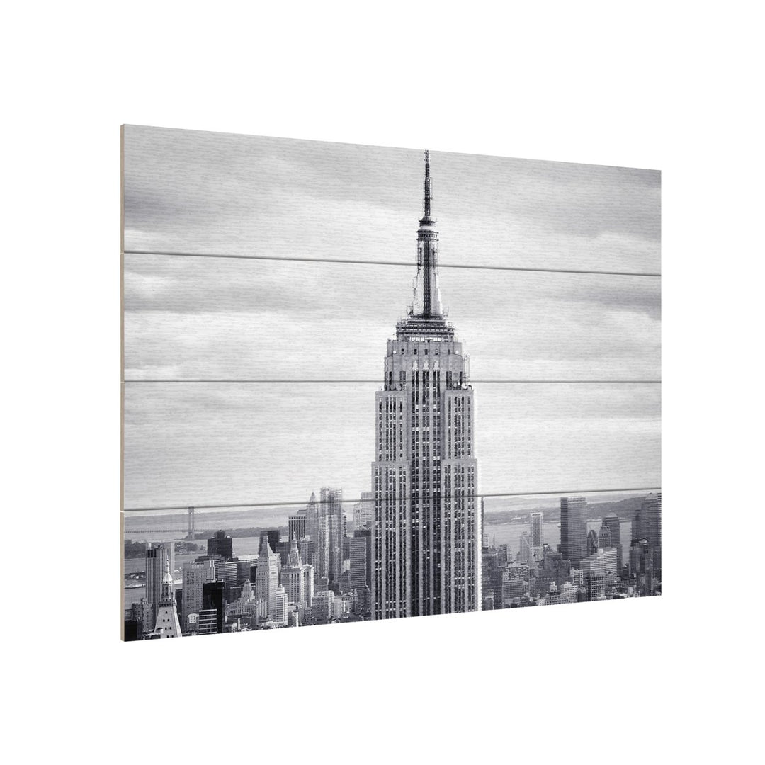 Wall Art 12 x 16 Inches Titled Empire Ready to Hang Printed on Wooden Planks Image 3