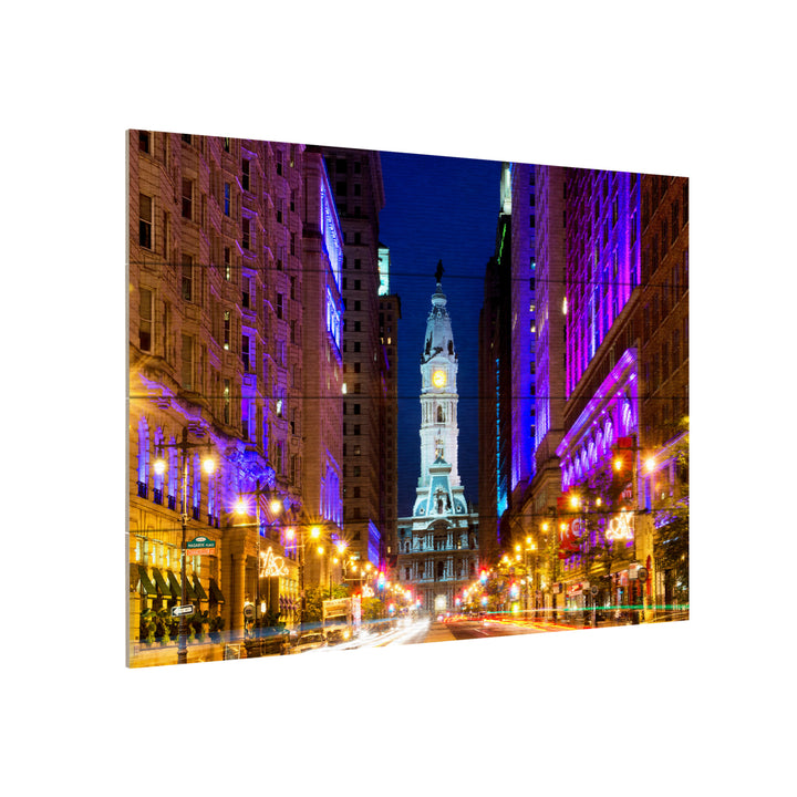 Wall Art 12 x 16 Inches Titled City Hall Philadelphia Ready to Hang Printed on Wooden Planks Image 3