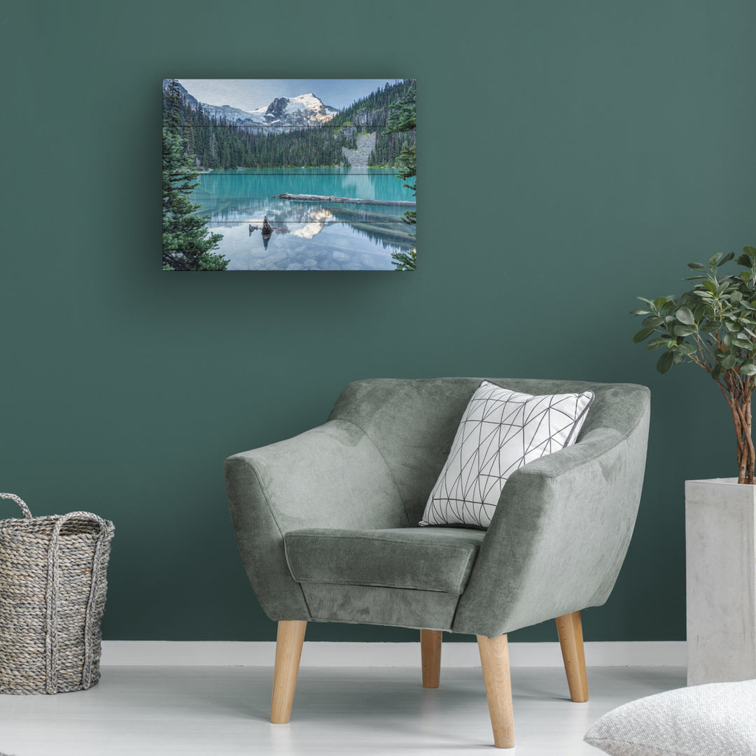 Wall Art 12 x 16 Inches Titled Natural Beautiful British Columbia Ready to Hang Printed on Wooden Planks Image 1