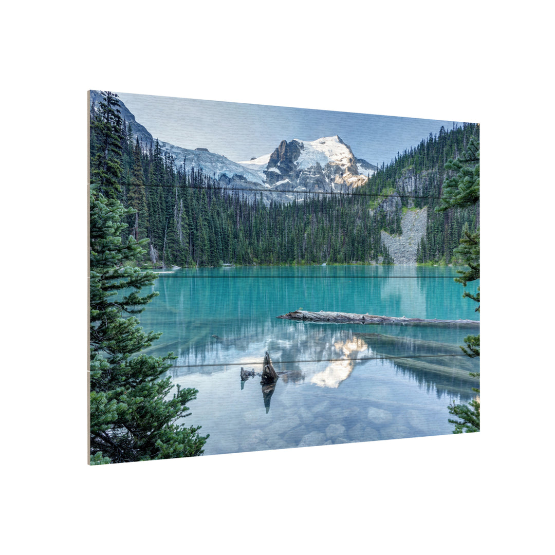 Wall Art 12 x 16 Inches Titled Natural Beautiful British Columbia Ready to Hang Printed on Wooden Planks Image 3