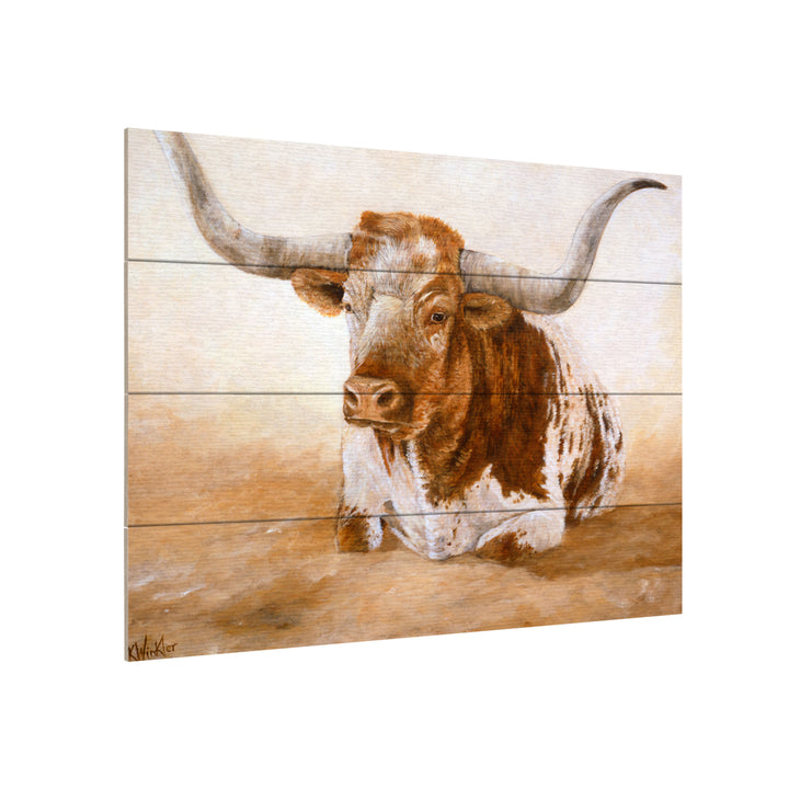 Wall Art 12 x 16 Inches Titled Easy Rider Cows Ready to Hang Printed on Wooden Planks Image 3