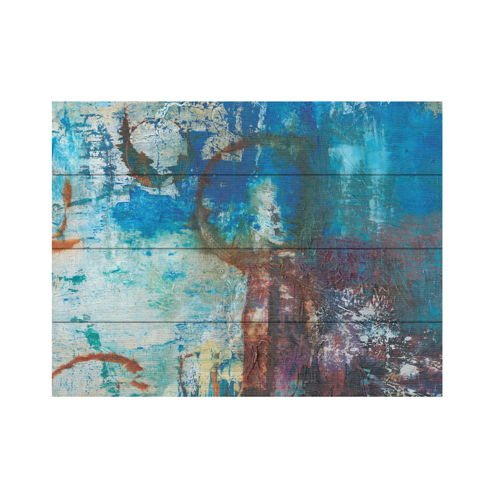 Wall Art 12 x 16 Inches Titled Oxidation Ready to Hang Printed on Wooden Planks Image 2