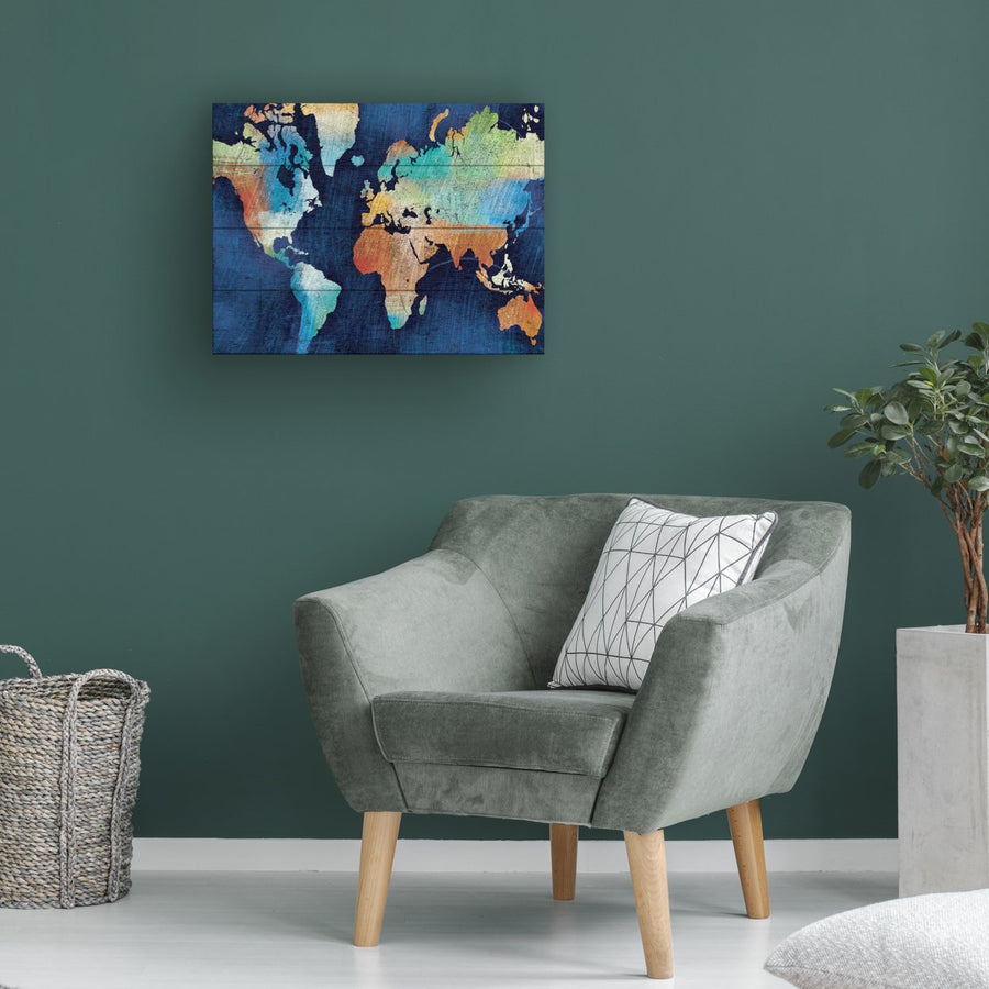 Wall Art 12 x 16 Inches Titled Seasons Change Ready to Hang Printed on Wooden Planks Image 1