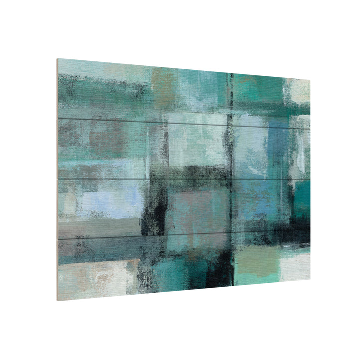 Wall Art 12 x 16 Inches Titled Island Hues Crop I Ready to Hang Printed on Wooden Planks Image 3