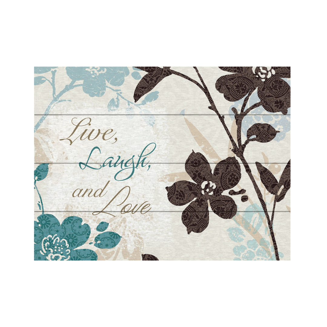 Wall Art 12 x 16 Inches Titled Botanical Touch Quote II Ready to Hang Printed on Wooden Planks Image 2