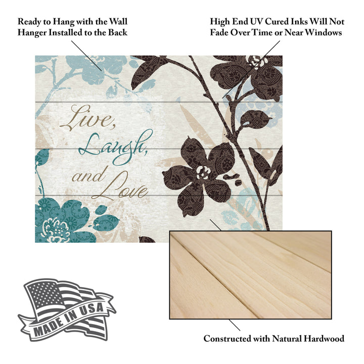 Wall Art 12 x 16 Inches Titled Botanical Touch Quote II Ready to Hang Printed on Wooden Planks Image 5