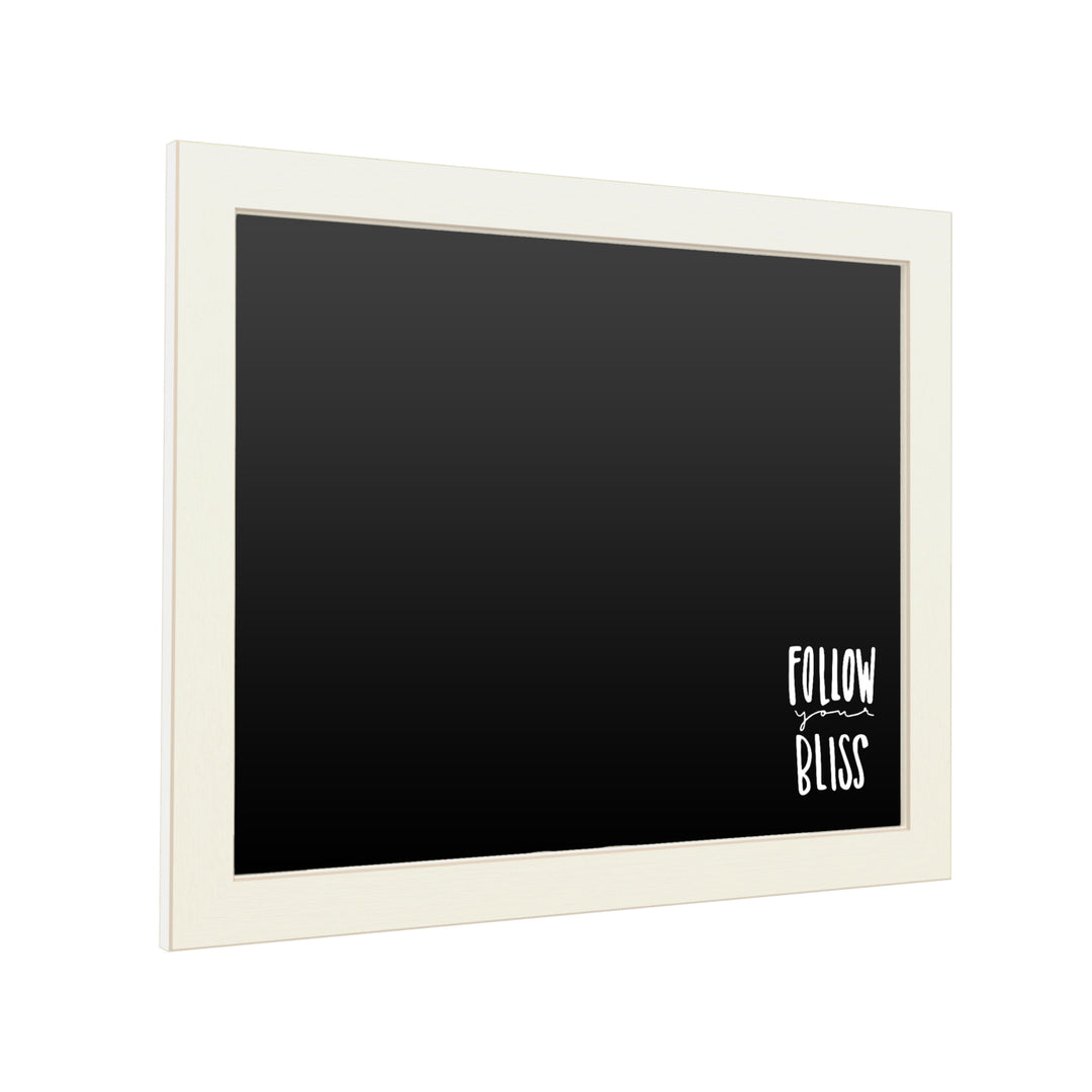 16 x 20 Chalk Board with Printed Artwork - Follow Your Bliss White Board - Ready to Hang Chalkboard Image 2