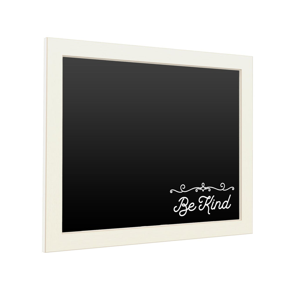 16 x 20 Chalk Board with Printed Artwork - Be Kind Script White Board - Ready to Hang Chalkboard Image 2