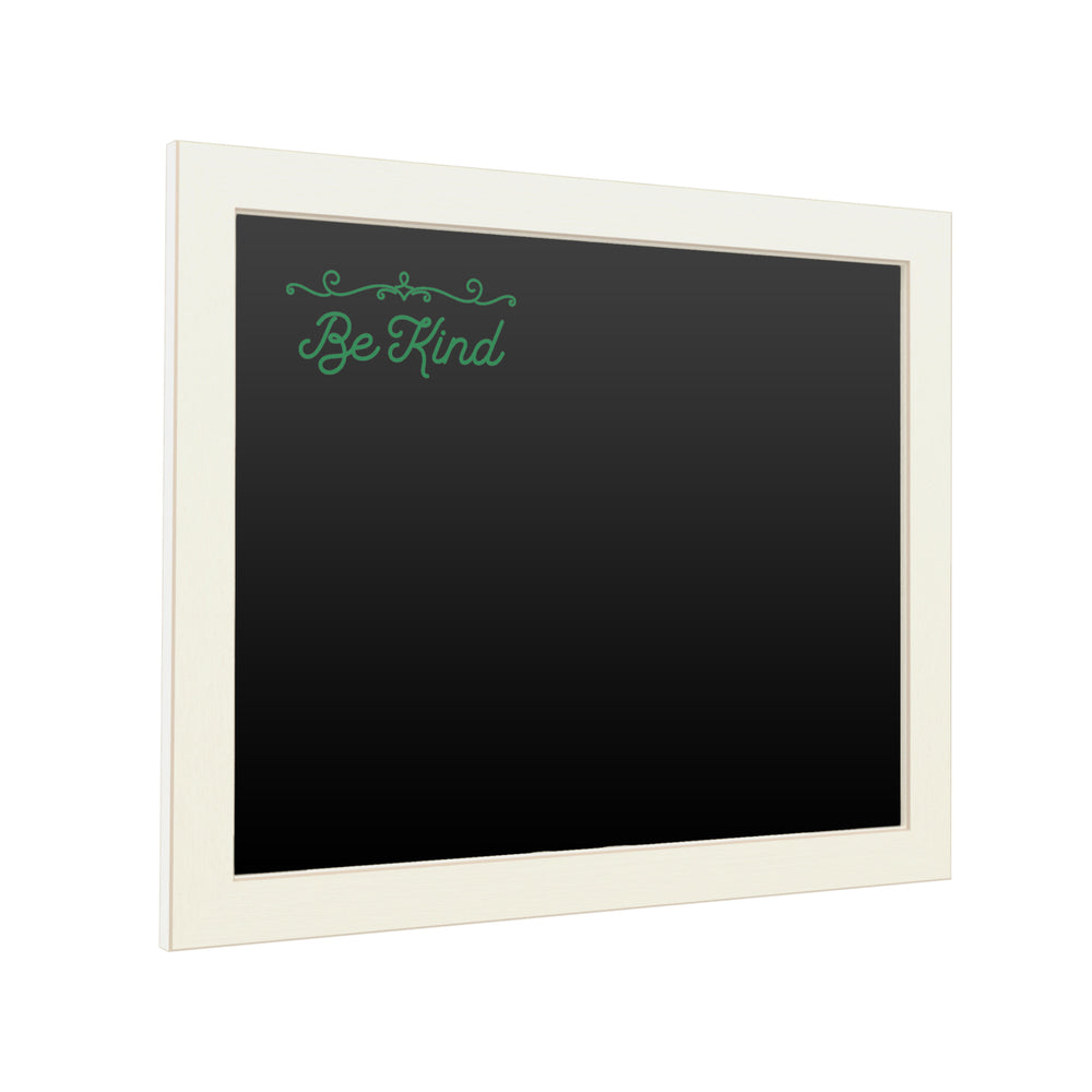 16 x 20 Chalk Board with Printed Artwork - Be Kind Script Green White Board - Ready to Hang Chalkboard Image 2