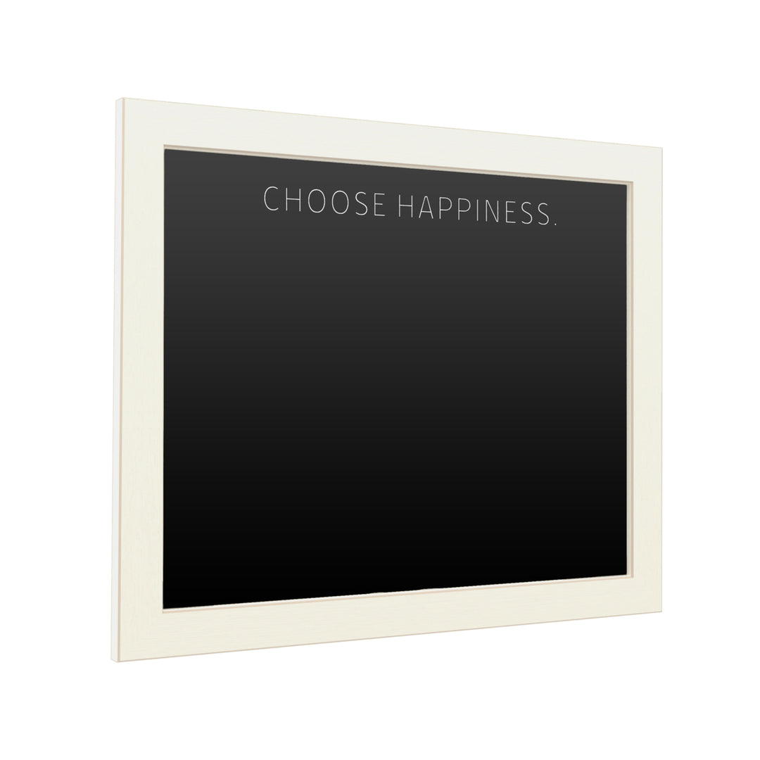 16 x 20 Chalk Board with Printed Artwork - Choose Happiness White Board - Ready to Hang Chalkboard Image 2