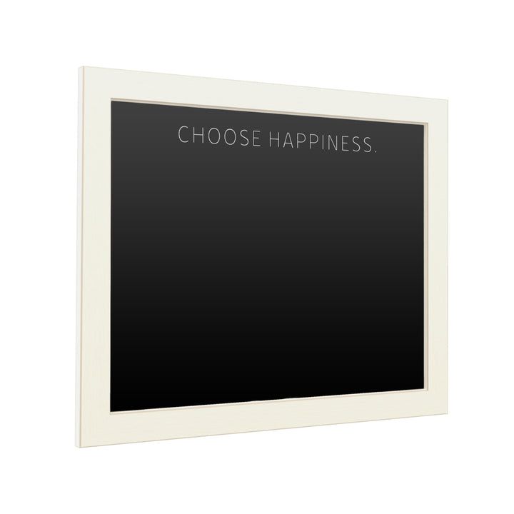 16 x 20 Chalk Board with Printed Artwork - Choose Happiness White Board - Ready to Hang Chalkboard Image 2