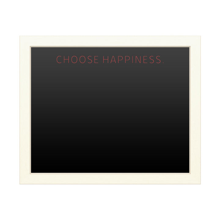 16 x 20 Chalk Board with Printed Artwork - Choose Happiness 2 White Board - Ready to Hang Chalkboard Image 1