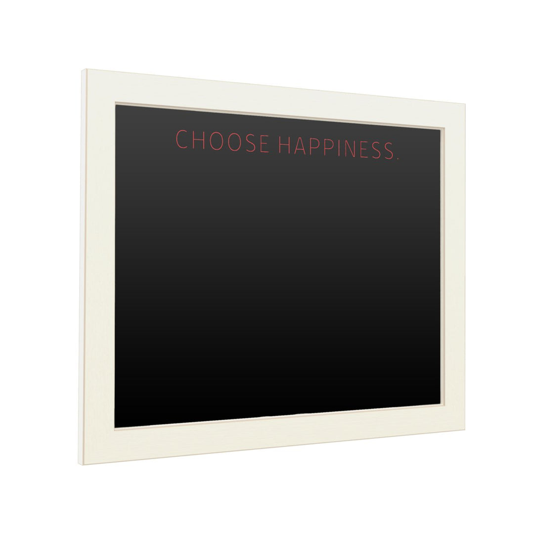 16 x 20 Chalk Board with Printed Artwork - Choose Happiness 2 White Board - Ready to Hang Chalkboard Image 2