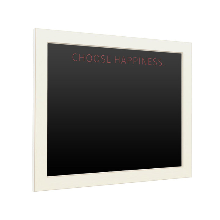 16 x 20 Chalk Board with Printed Artwork - Choose Happiness 2 White Board - Ready to Hang Chalkboard Image 2