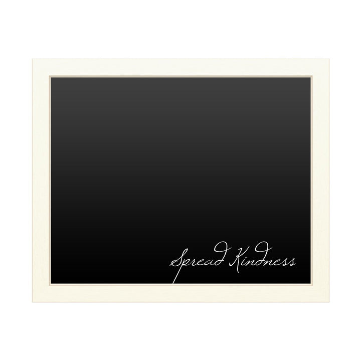 16 x 20 Chalk Board with Printed Artwork - Spread Kindness White Board - Ready to Hang Chalkboard Image 1