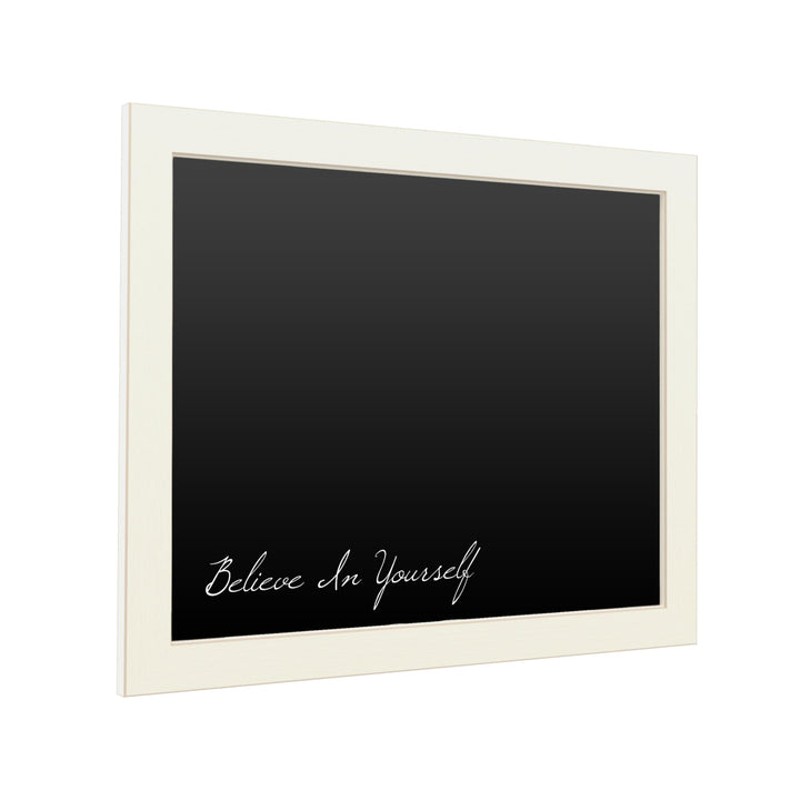 16 x 20 Chalk Board with Printed Artwork - Believe In Yourself White Board - Ready to Hang Chalkboard Image 2