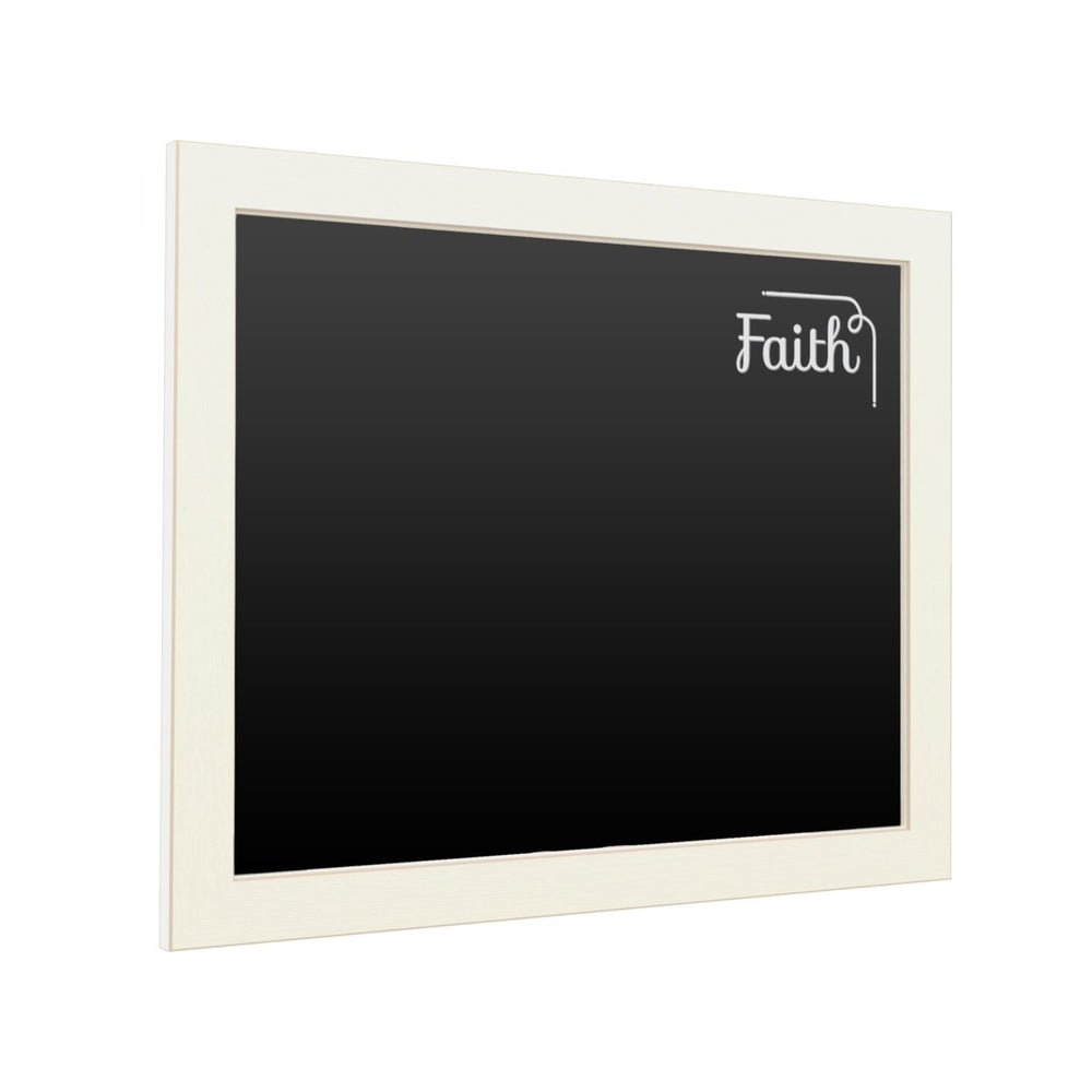 16 x 20 Chalk Board with Printed Artwork - Faith Script White Board - Ready to Hang Chalkboard Image 2