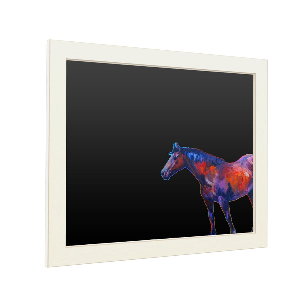 16 x 20 Chalk Board with Printed Artwork - Marion Rose Bay Mare I White Board - Ready to Hang Chalkboard Image 2