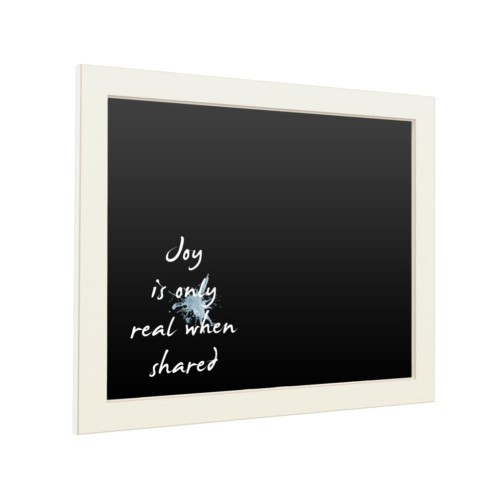 16 x 20 Chalk Board with Printed Artwork - Design Fabrikken Joy Fabrikken White Board - Ready to Hang Chalkboard Image 2