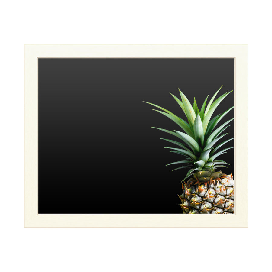 16 x 20 Chalk Board with Printed Artwork - Lexie Gree Pineapple Color White Board - Ready to Hang Chalkboard Image 1