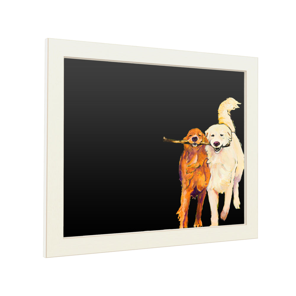 16 x 20 Chalk Board with Printed Artwork - Pat Saunders Stick With Me 1 White Board - Ready to Hang Chalkboard Image 2