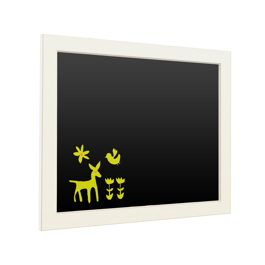 16 x 20 Chalk Board with Printed Artwork - Studio W Otomi Tile Iii White Board - Ready to Hang Chalkboard Image 2