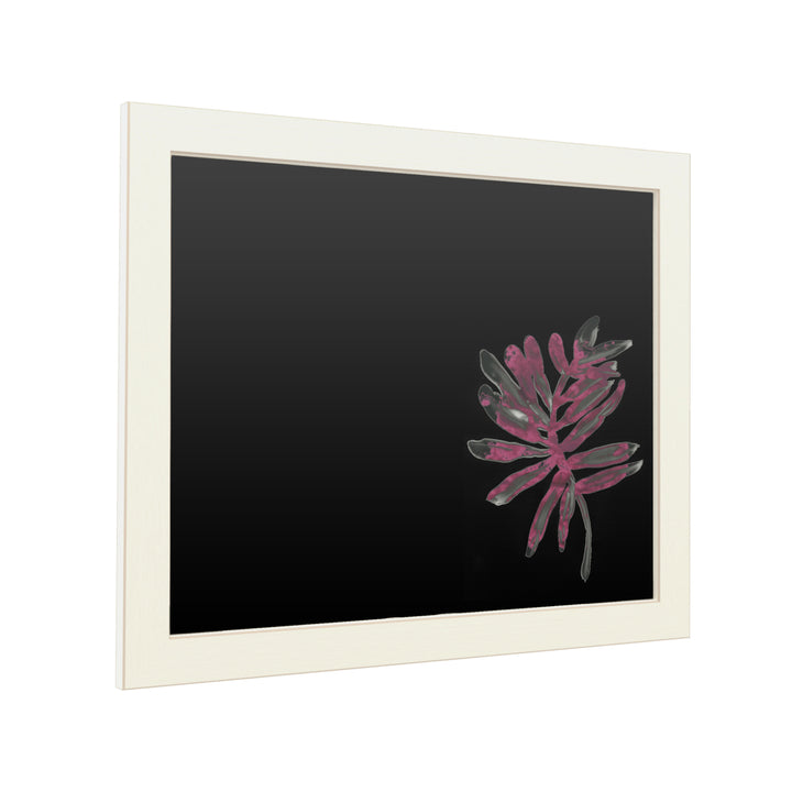 16 x 20 Chalk Board with Printed Artwork - June Erica Vess Foliage Fossil Iii White Board - Ready to Hang Chalkboard Image 2