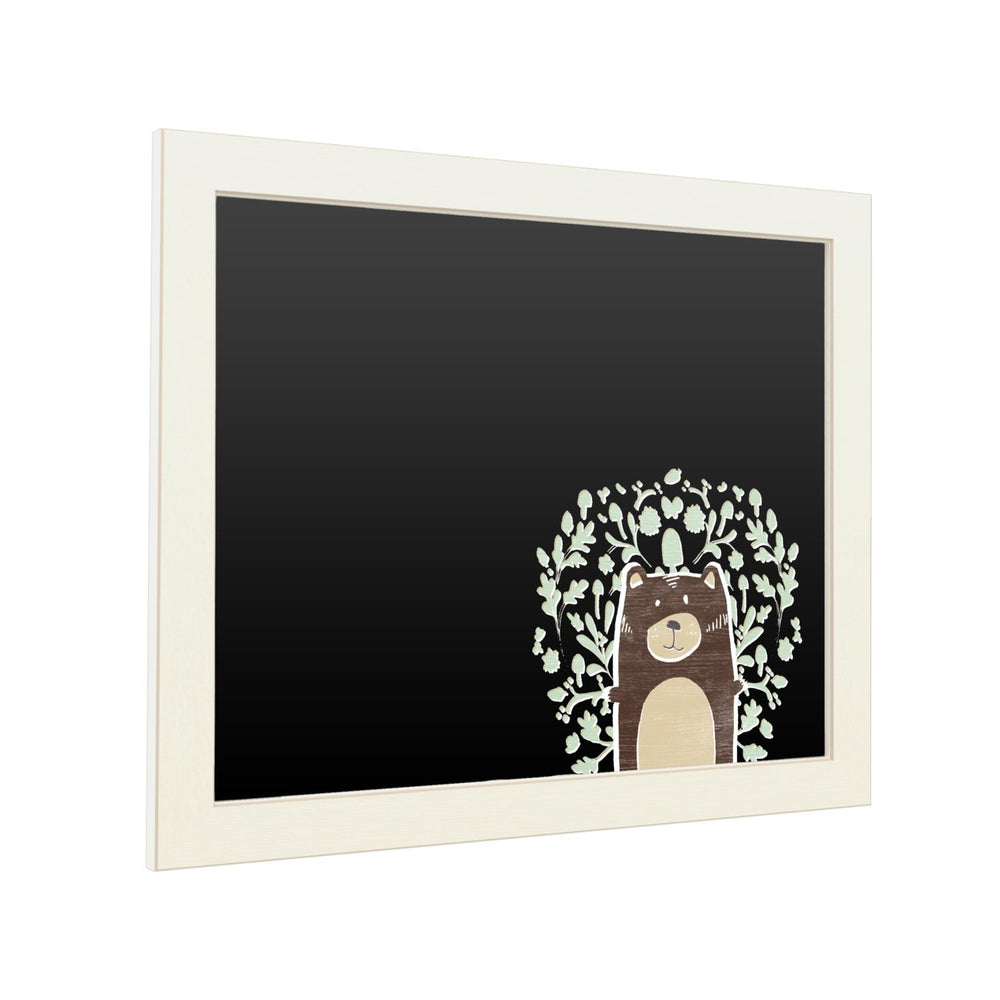 16 x 20 Chalk Board with Printed Artwork - June Erica Vess Woodland Cutie I White Board - Ready to Hang Chalkboard Image 2