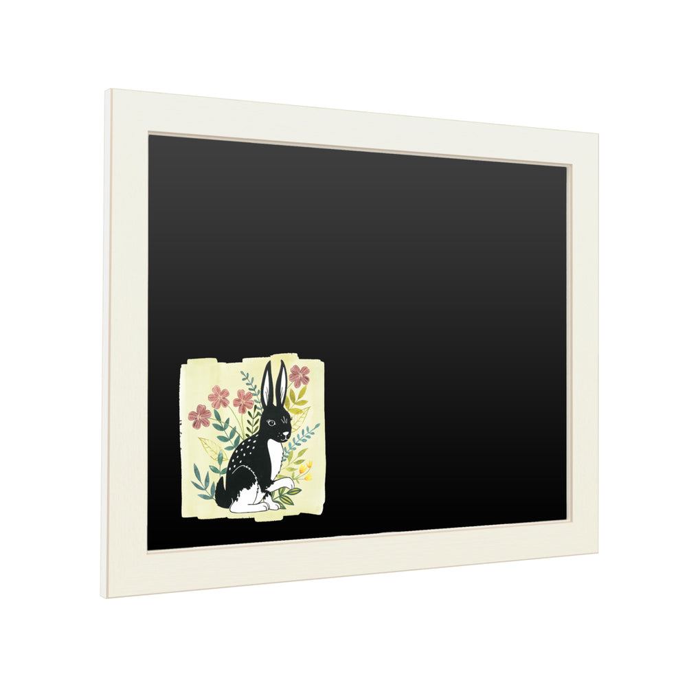 16 x 20 Chalk Board with Printed Artwork - Grace Popp Floral Forester IV White Board - Ready to Hang Chalkboard Image 2