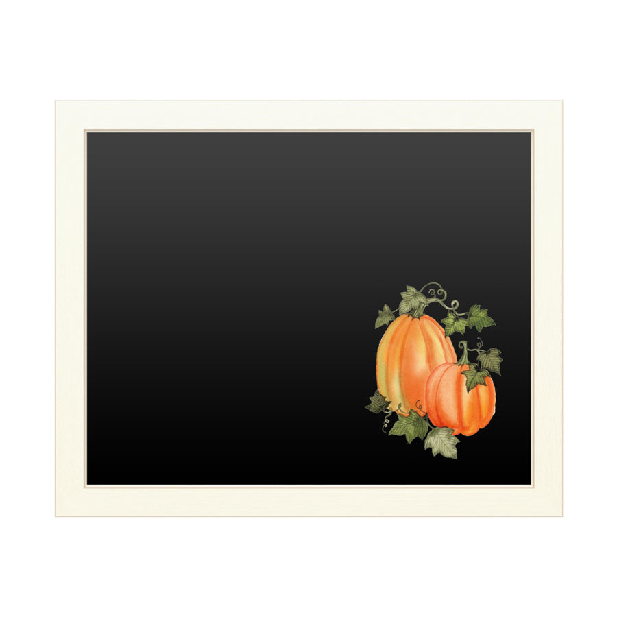 16 x 20 Chalk Board with Printed Artwork - Kathleen Parr Mckenna Pumpkin And Vines I White Board - Ready to Hang Image 1